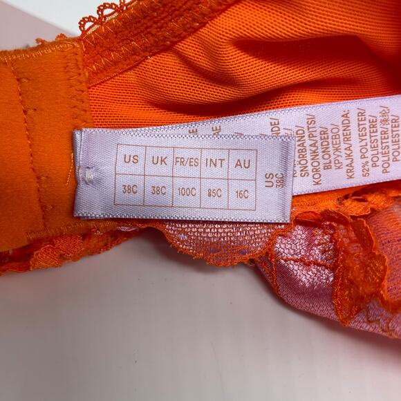 Savage X Fenty Women's Perfect Pearly Purple Poppylicious Lace Bralette Size 38C - Picture 6 of 6